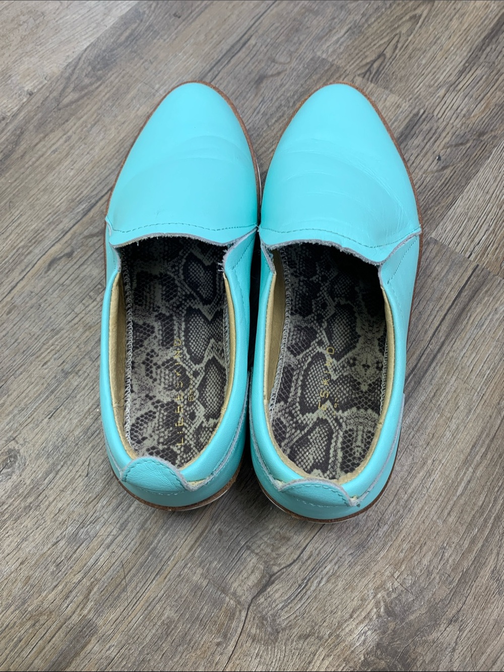 Liebeskind Turquoise Slip-On Leather Sneakers - Picture 4 of 4